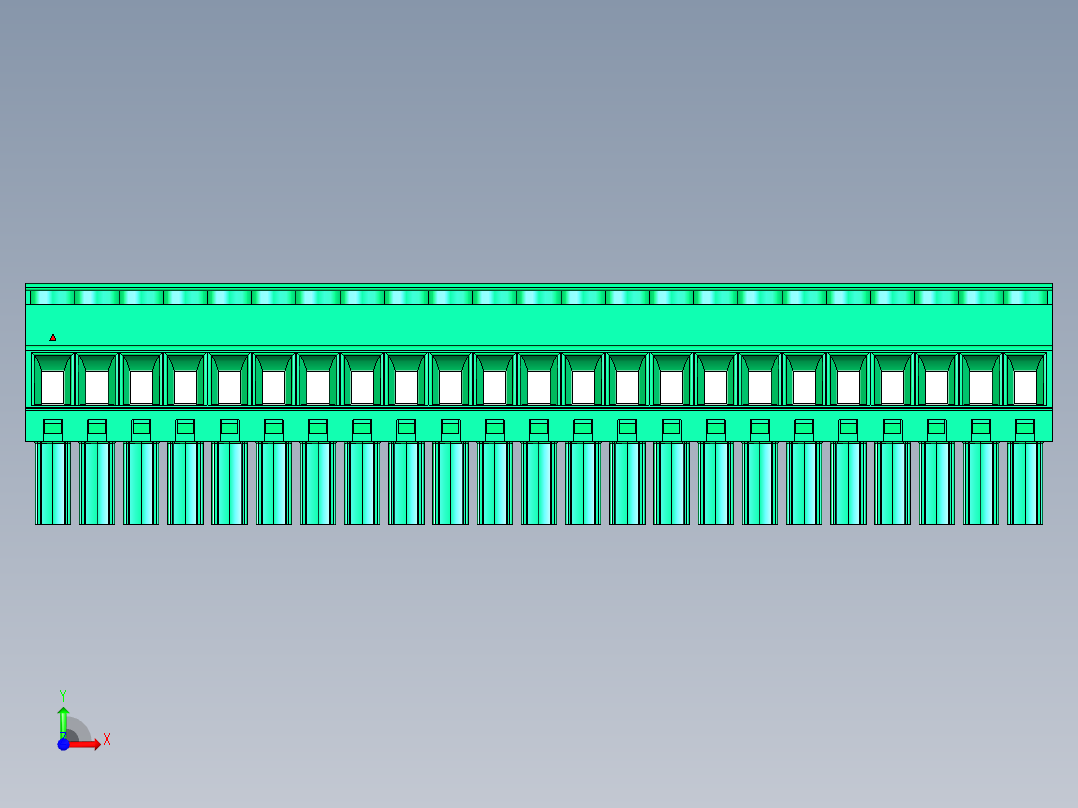 DEGSON 15EDG 系列 3.5mm 插拔式接线端子 FullPack-15EDGKB-3.5-23P-14-00AH前视图