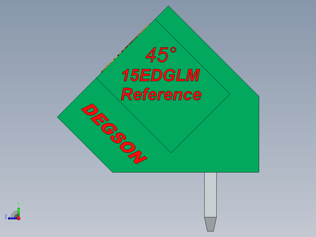 DEGSON 15EDG（公头） 3.5mm 螺钉锁紧，插拔式接线端子 FullPack-15EDGLM-3.5-xxP-14-00AH右视图