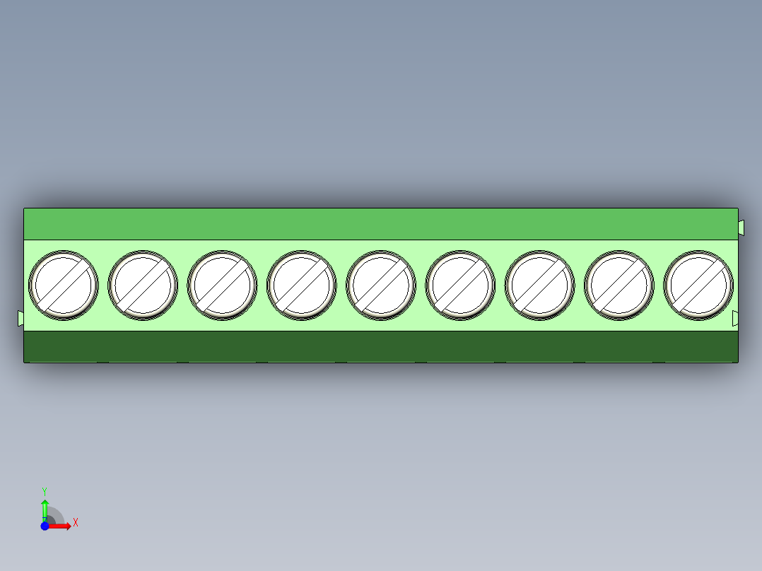 PCB_Terminal_Block_9-P3.5前视图