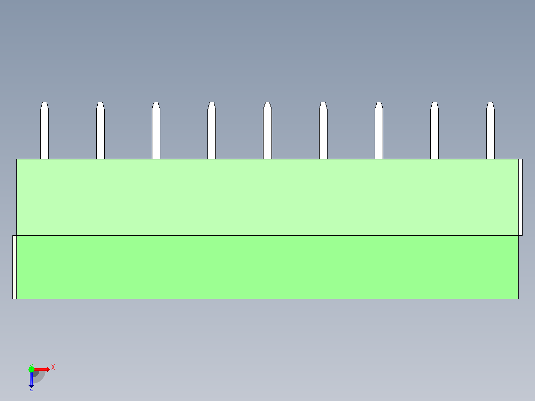 PCB_Terminal_Block_9-P3.5俯视图