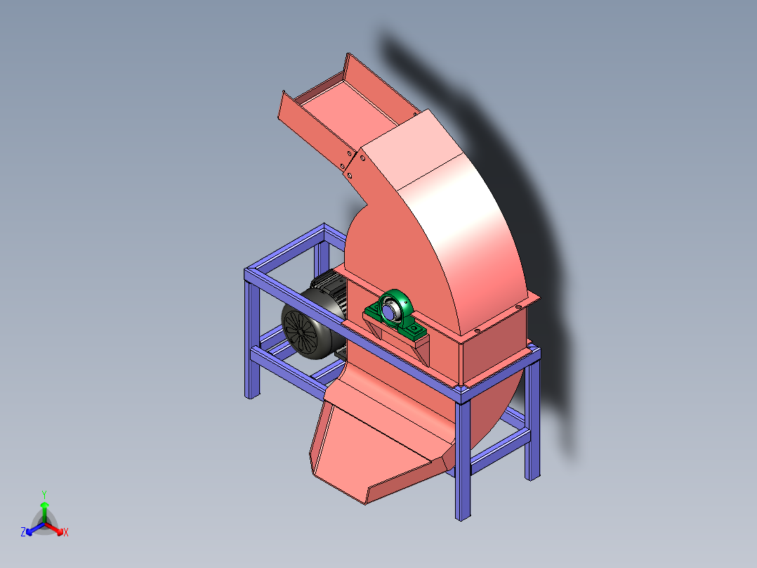 多功能秸秆锤片式粉碎机设计资料含三维二维说明书