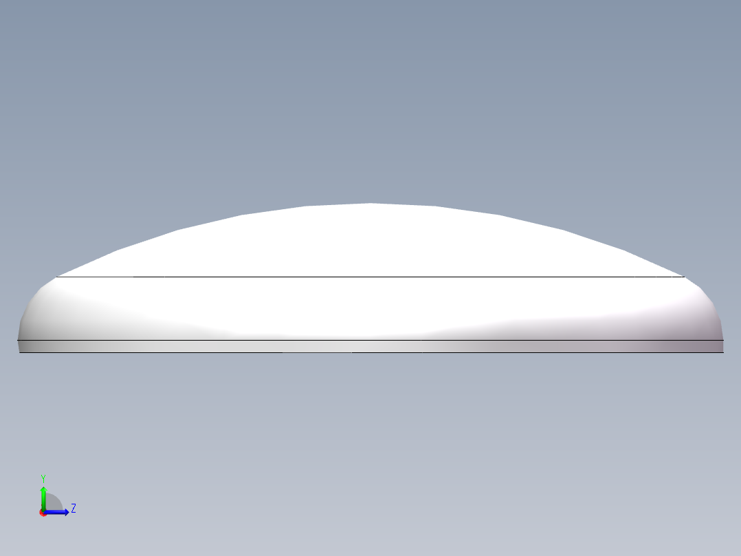 THB碟形封头DN2200左视图