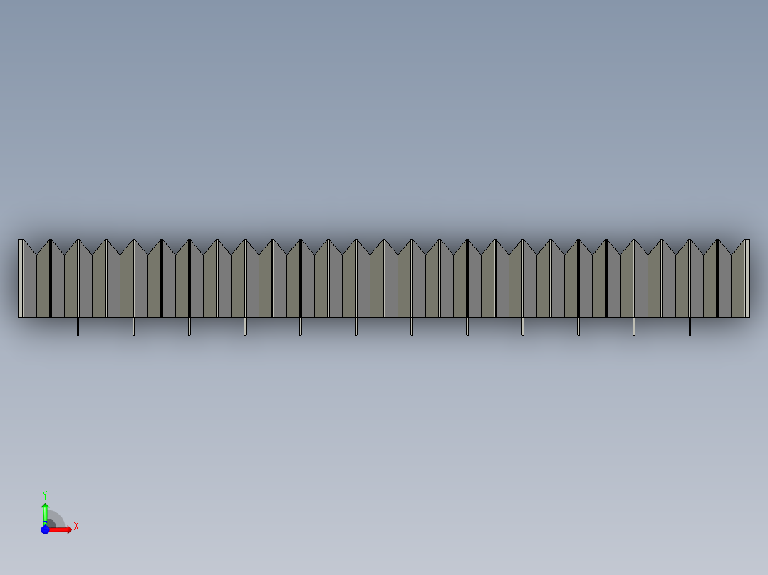 双根直线滑轨伸缩式防护罩877990==100前视图