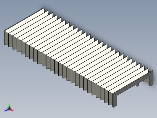 双根直线滑轨伸缩式防护罩877990==100正等轴测缩略图