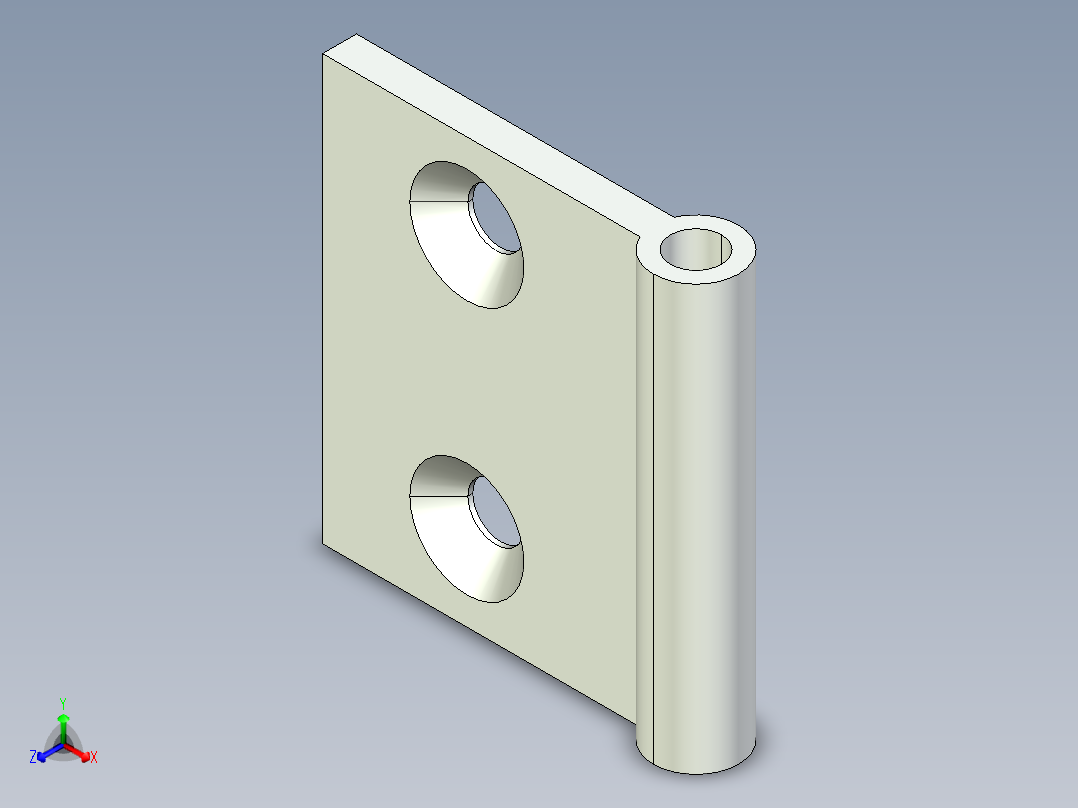 型材-BR 40X40 INTERNAL HINGE BR095AI40主视图