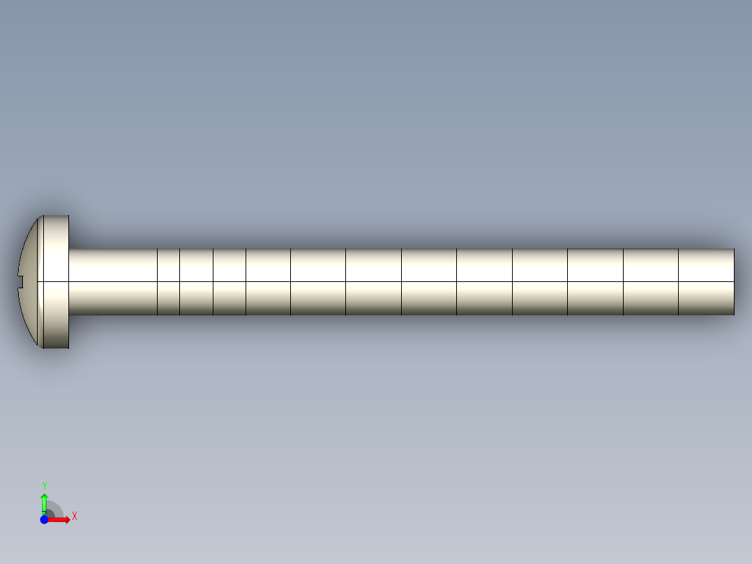 螺丝 M6 十字盘头-Screws M6 Phillips Pan Head Machine Screws前视图