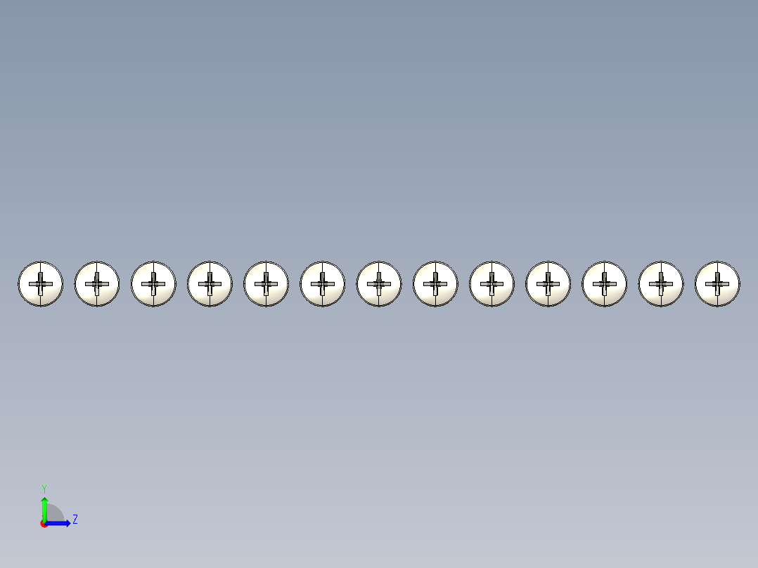 螺丝 M6 十字盘头-Screws M6 Phillips Pan Head Machine Screws左视图