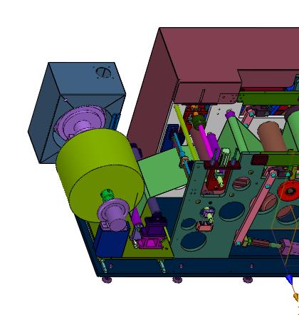 自动卷对卷收放料机