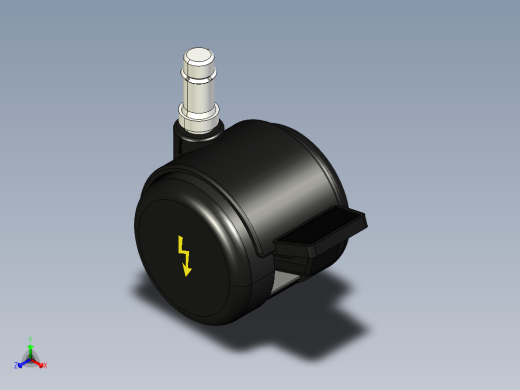 型材-KJN 515459 ESD 50MM WHEEL正等轴测缩略图