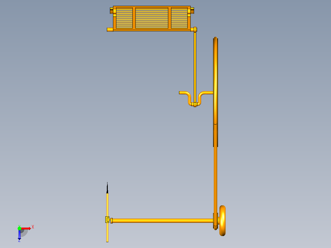 UG缝纫机模型俯视图