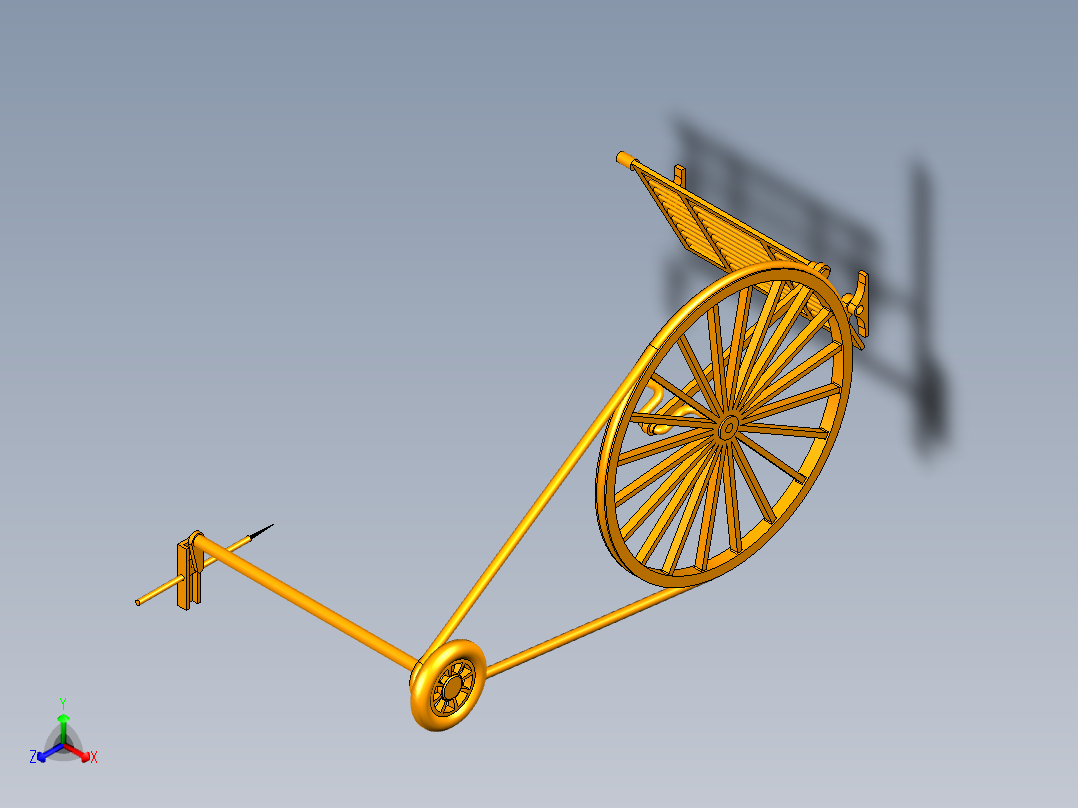 UG缝纫机模型正等轴测图