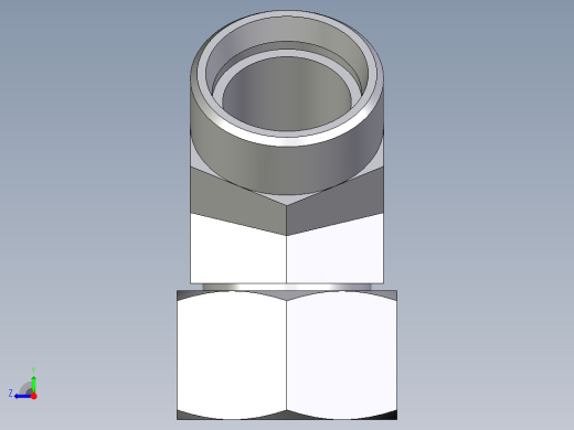 卡套式工业通用硬管接头EO_Swivel_nut_45_deg_elbow_EV28LOMD71右视缩略图