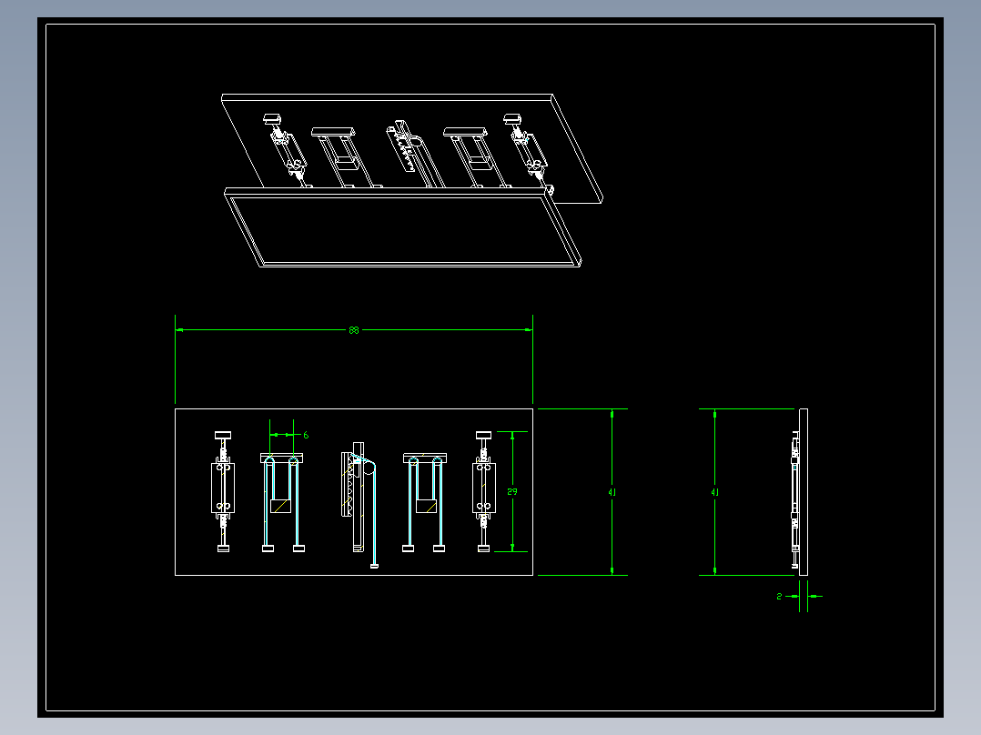 黑板升降装置设计【含三维proe】