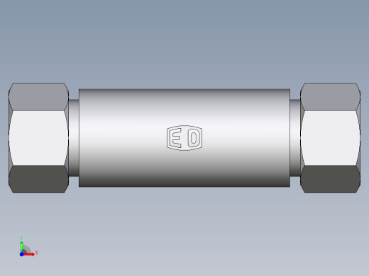 卡套式工业通用硬管接头EO_Weld_bulkhead_fitting_ESV15ZL前视缩略图