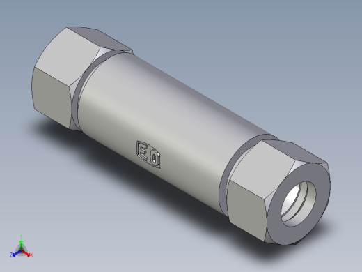 卡套式工业通用硬管接头EO_Weld_bulkhead_fitting_ESV15ZL正等轴测缩略图