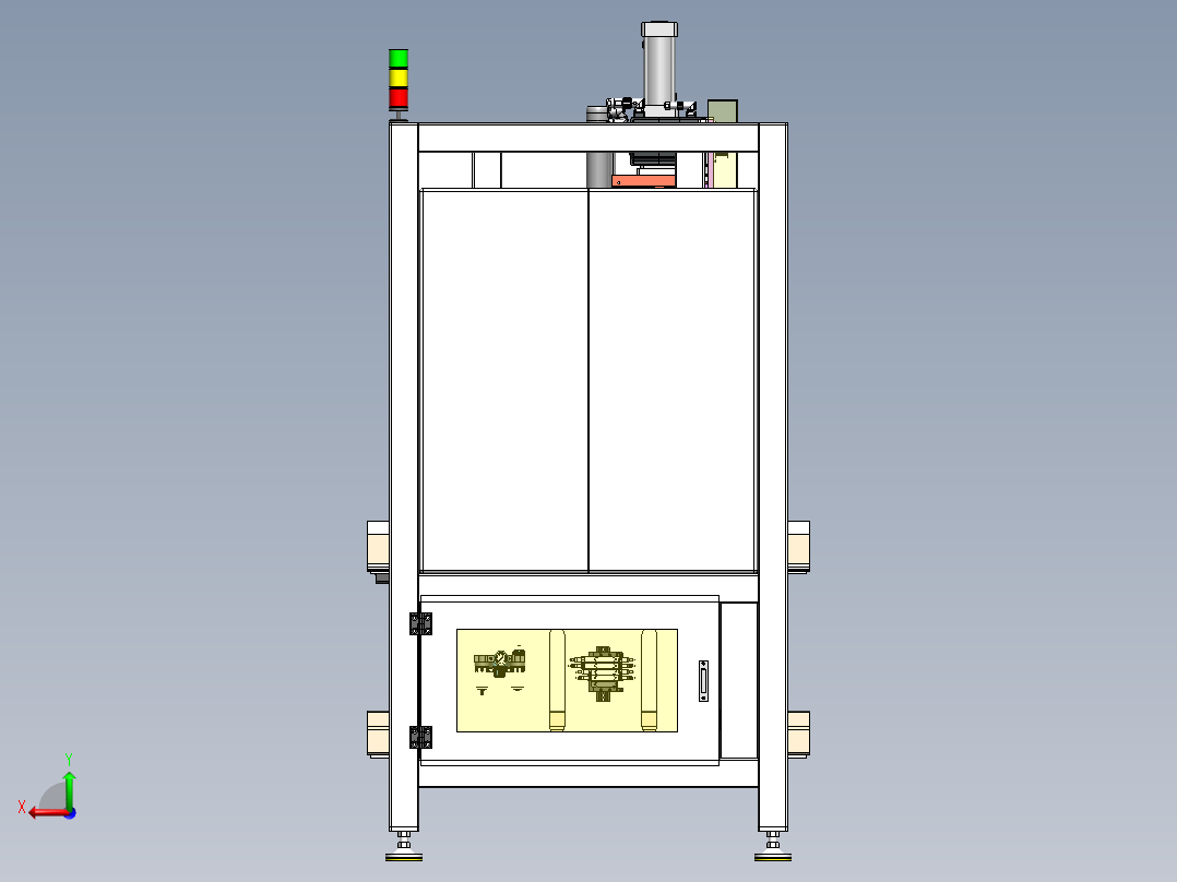 XYZ单轴拧紧机后视图