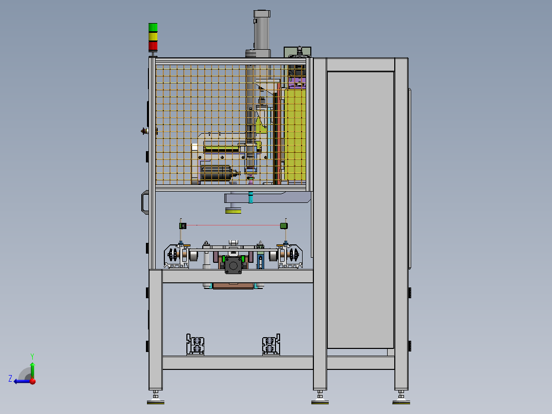 XYZ单轴拧紧机右视图