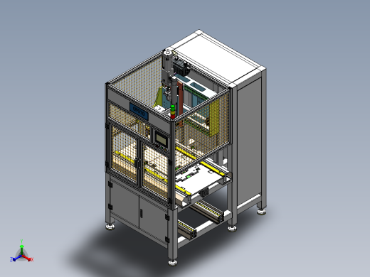 XYZ单轴拧紧机正等轴测缩略图