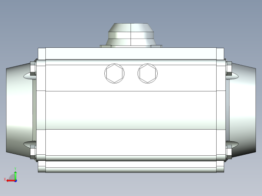 阀门模型-2051_60pneumatic_rotary_actuator后视缩略图