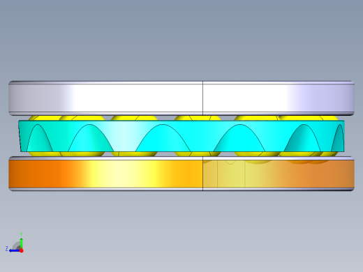 平面推力球轴承51312右视缩略图