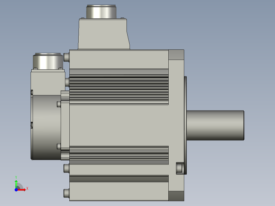 4000W MDME伺服马达前视图