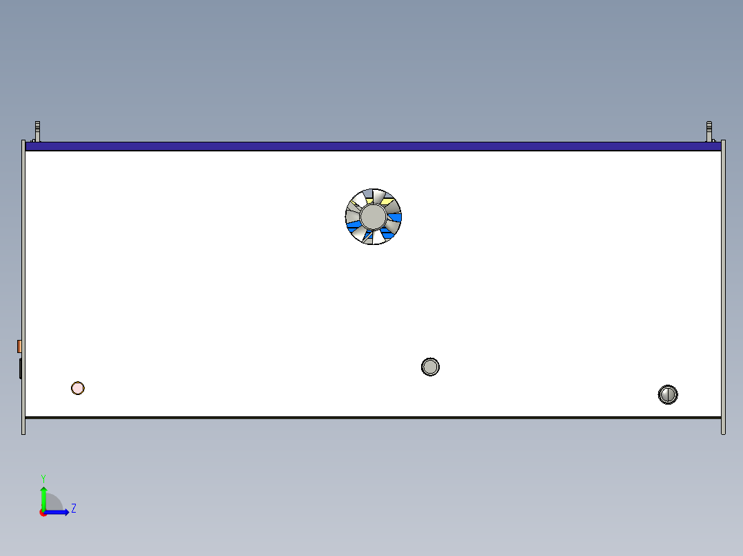 医用病理薄片染色机染色仪左视图