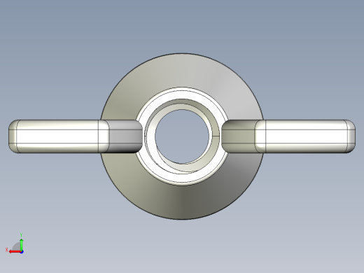 WING NUT 10-24 Thread size 27-64in Base Diameter.IGS后视缩略图