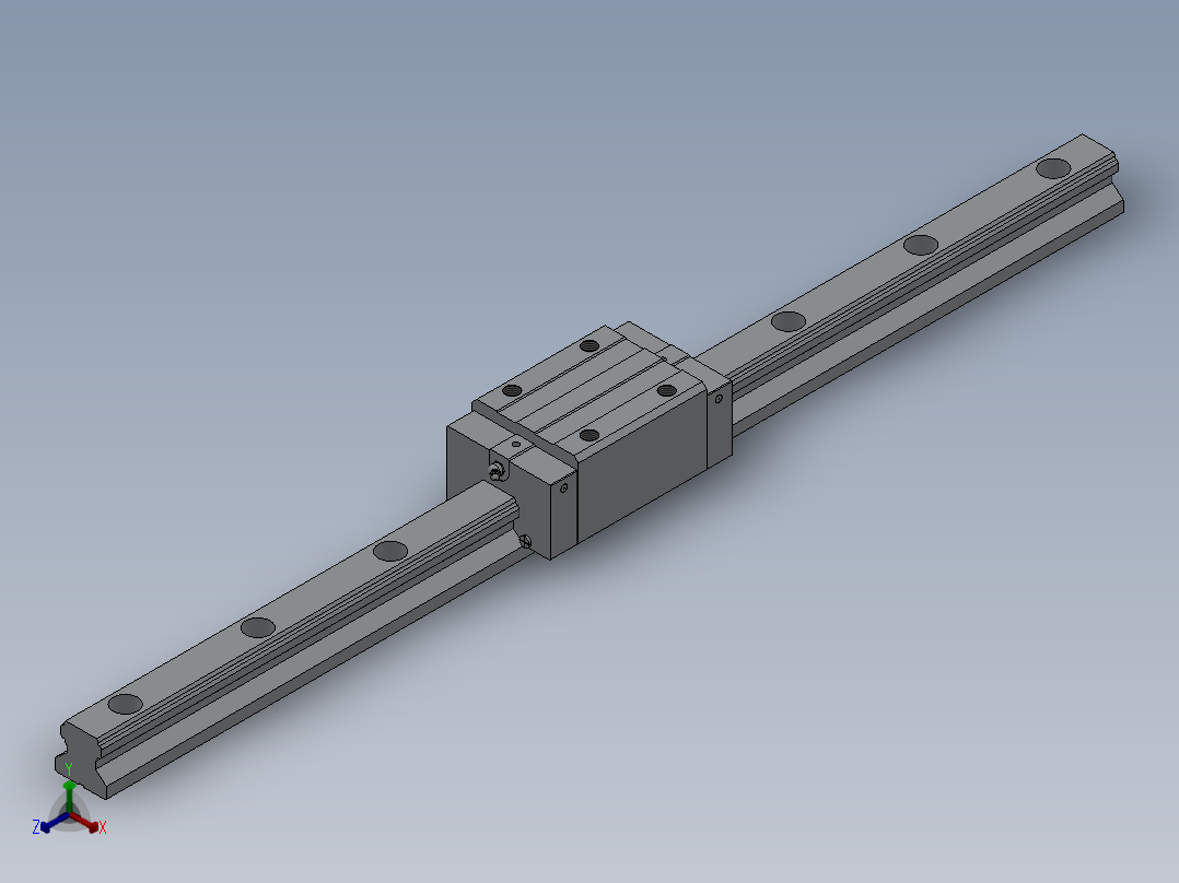 滑块HGH25CA正等轴测图