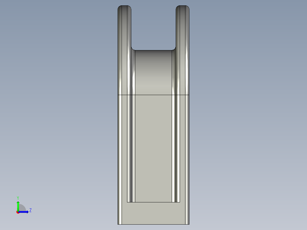 型材-KJN THIN STRAP SHAPED HANDLE 092012左视图