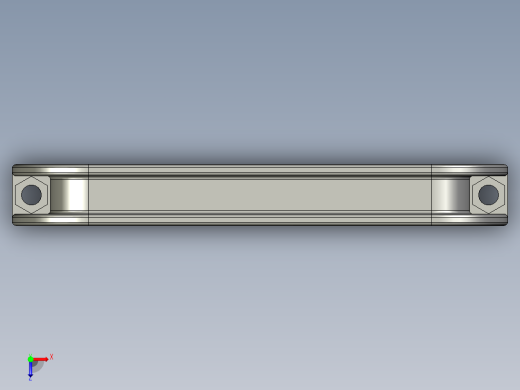 型材-KJN THIN STRAP SHAPED HANDLE 092012俯视缩略图