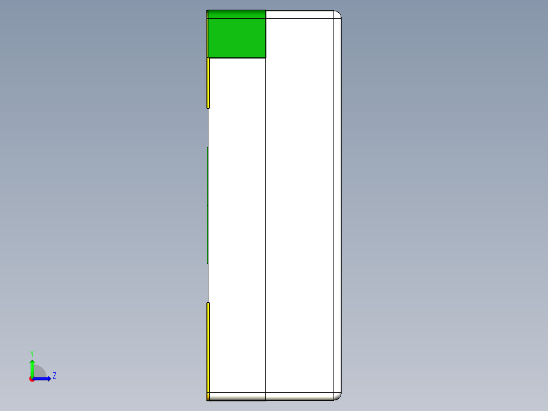 贴片LED SMD 0402（1.0 x 0.5 x 0.4毫米LWH左视图