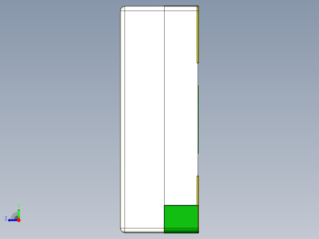 贴片LED SMD 0402（1.0 x 0.5 x 0.4毫米LWH右视图