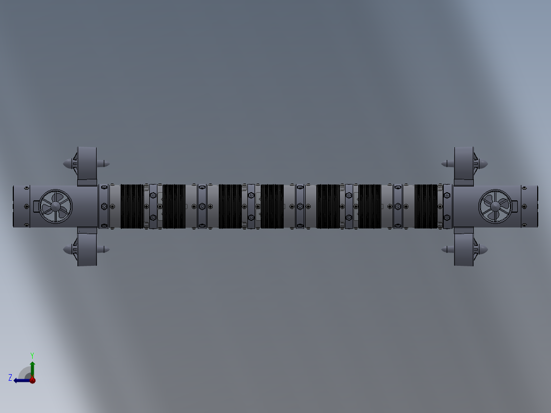 仿生蛇（水下）含工程图右视图