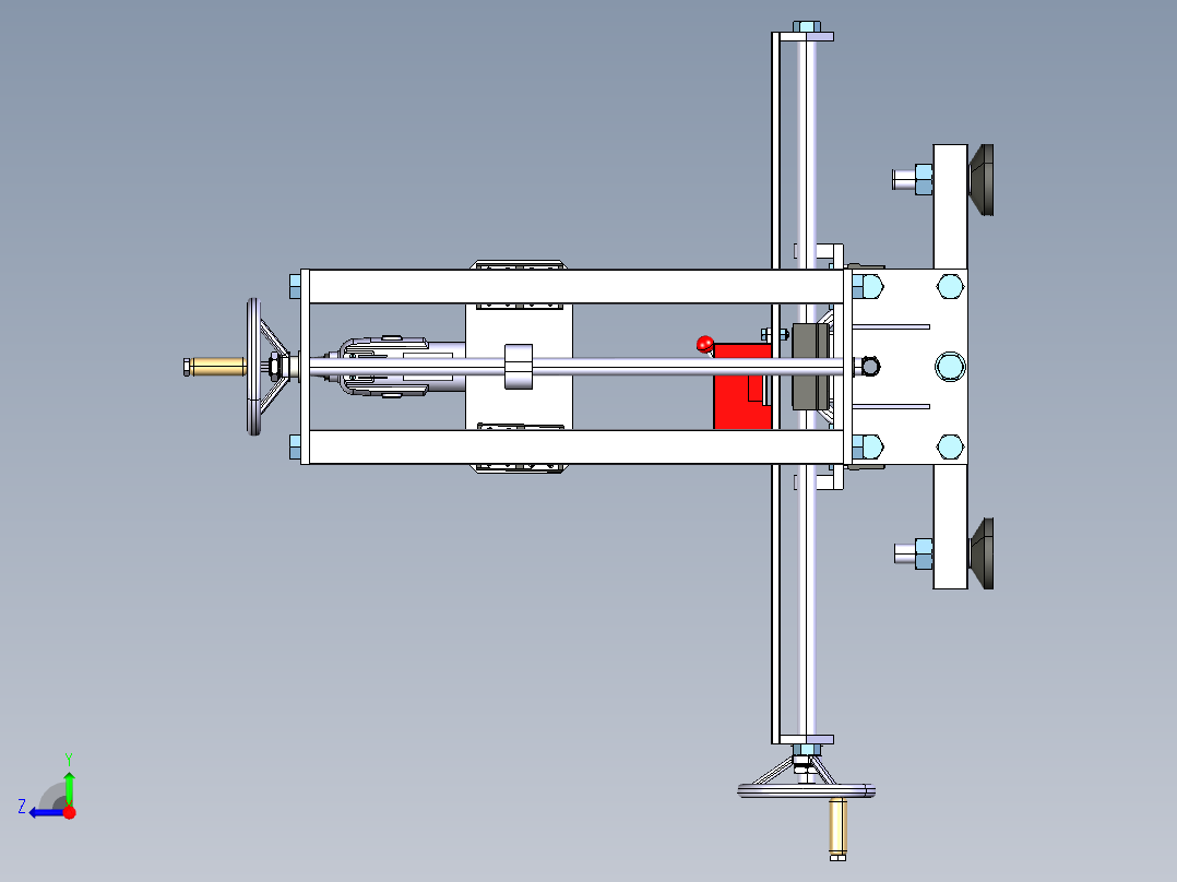 工装电钻右视图