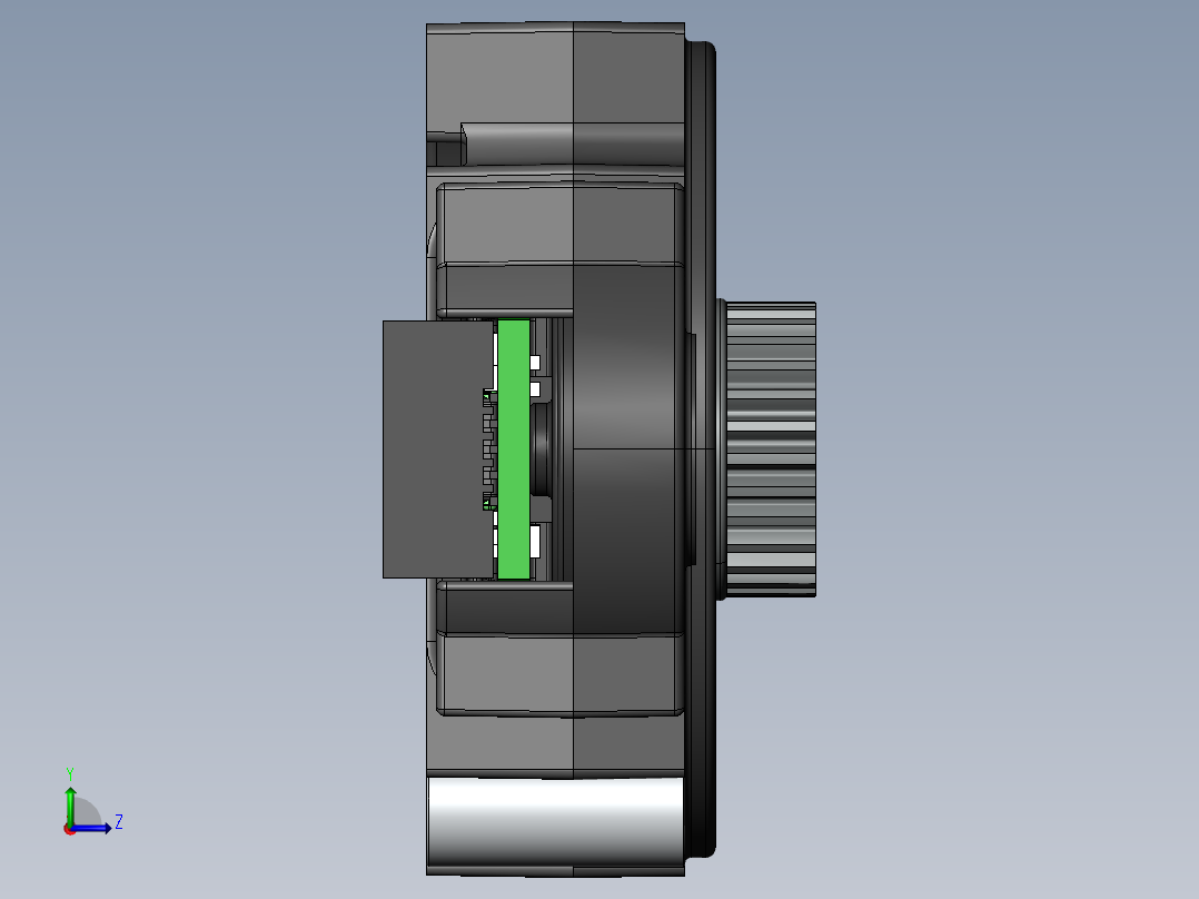 绞车 卷扬机 (3)左视图