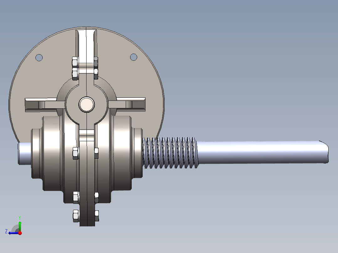 齿轮啮合 (128)主视图