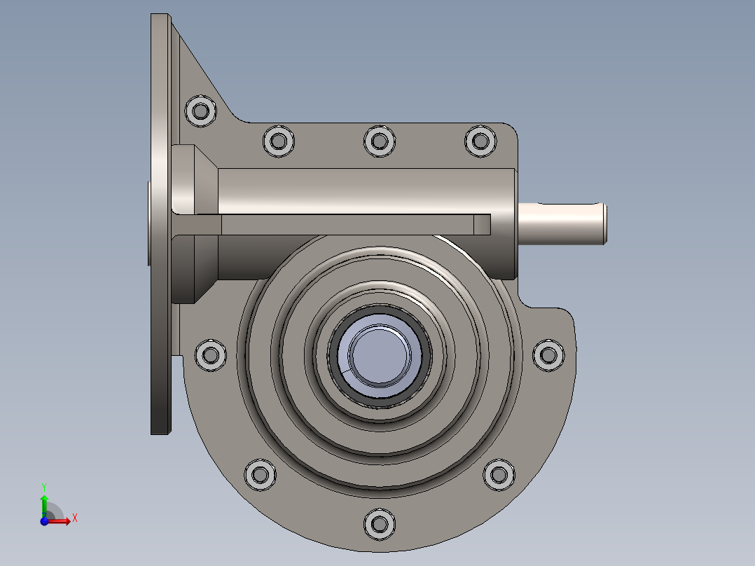 齿轮啮合 (128)前视图