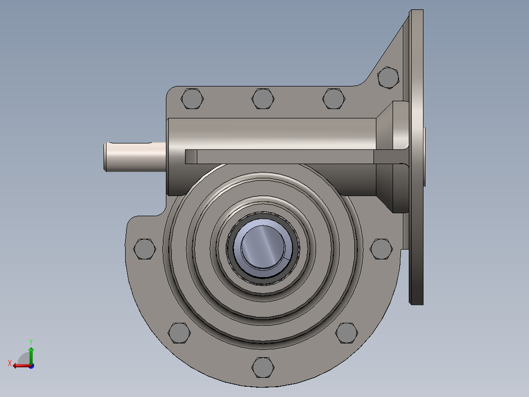 齿轮啮合 (128)后视图
