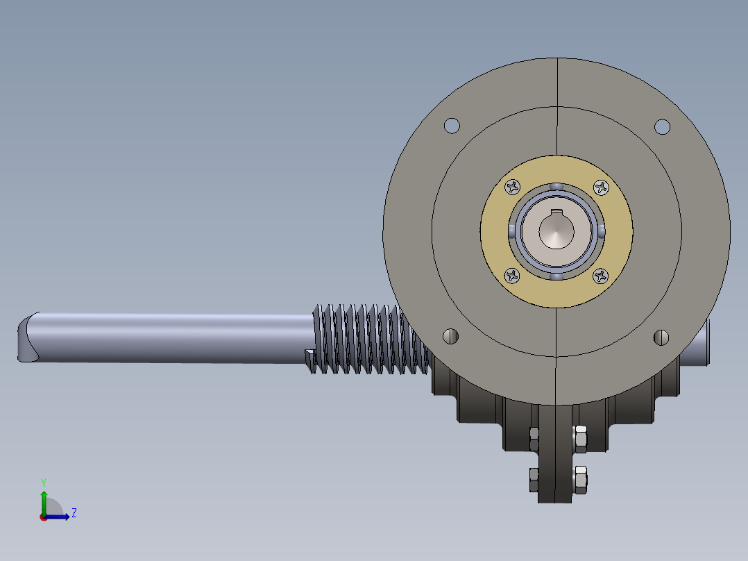 齿轮啮合 (128)左视图