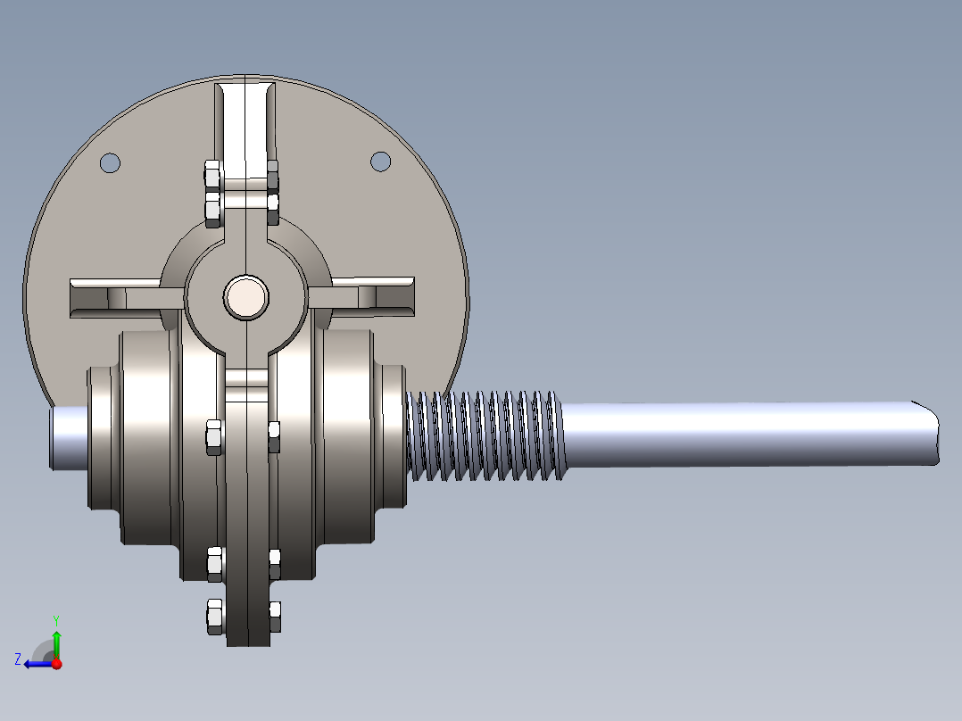 齿轮啮合 (128)右视图