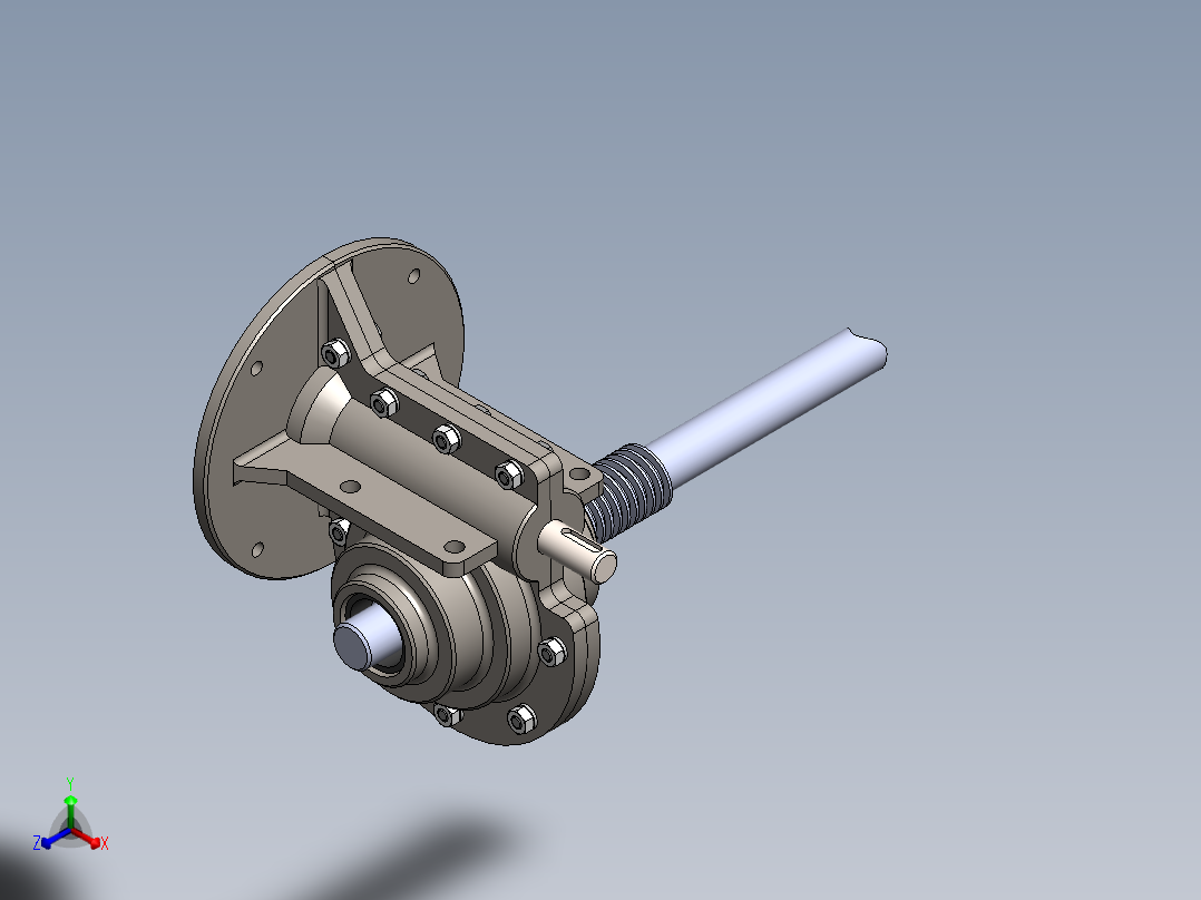 齿轮啮合 (128)正等轴测图