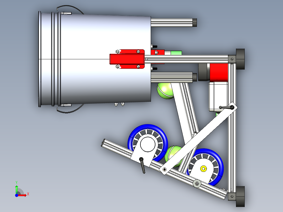 网球投掷器发球机igs前视图