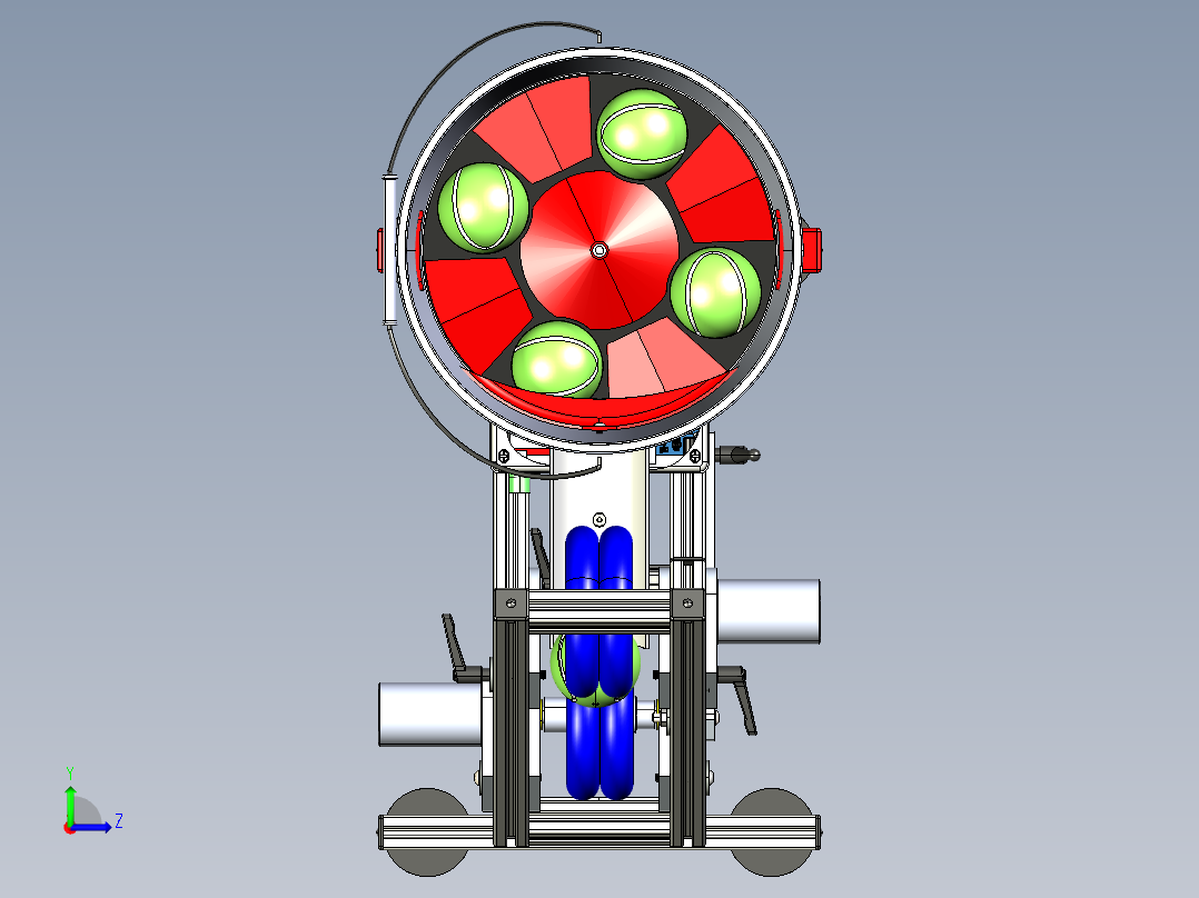 网球投掷器发球机igs左视图