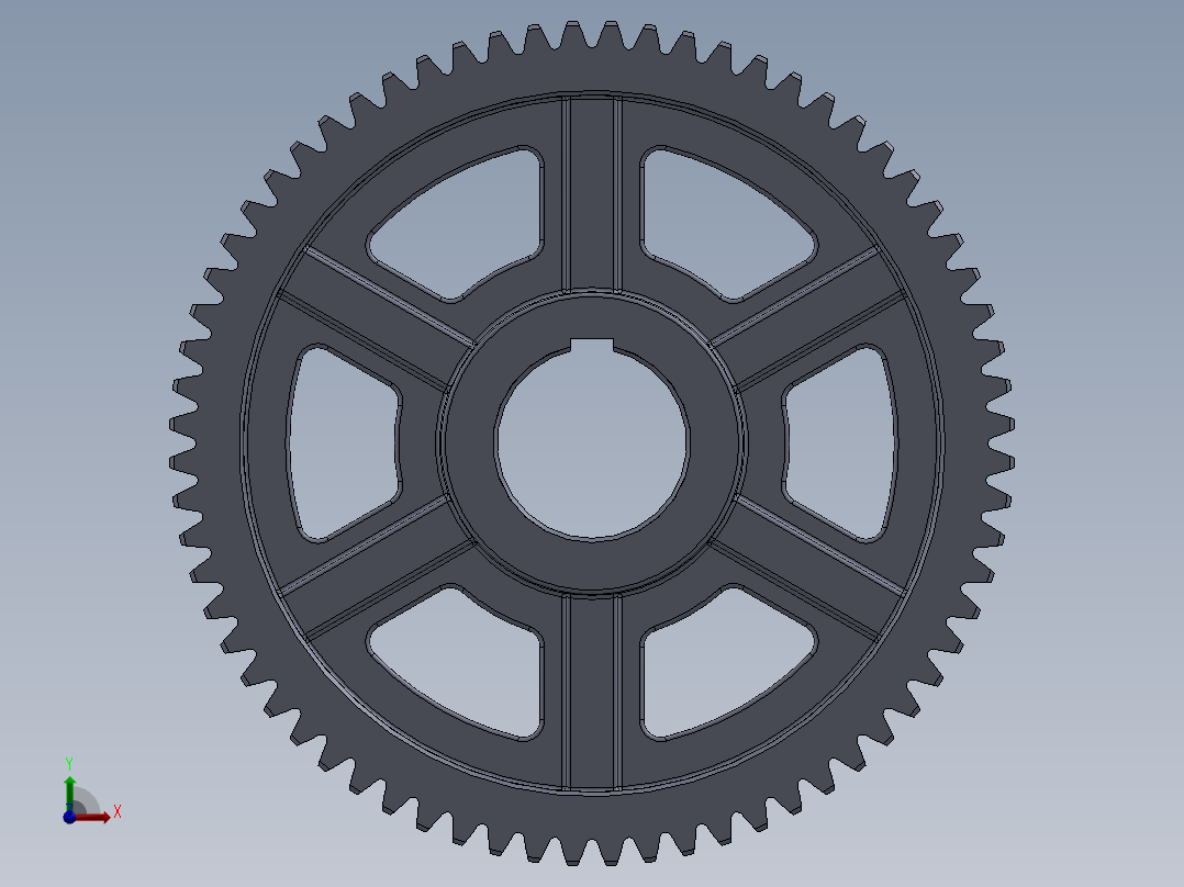 高速级大齿轮前视图