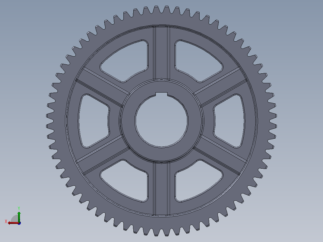 高速级大齿轮后视图
