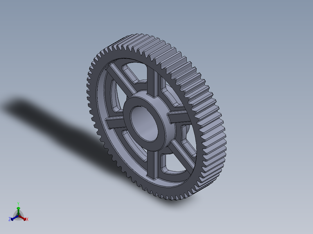 高速级大齿轮正等轴测图