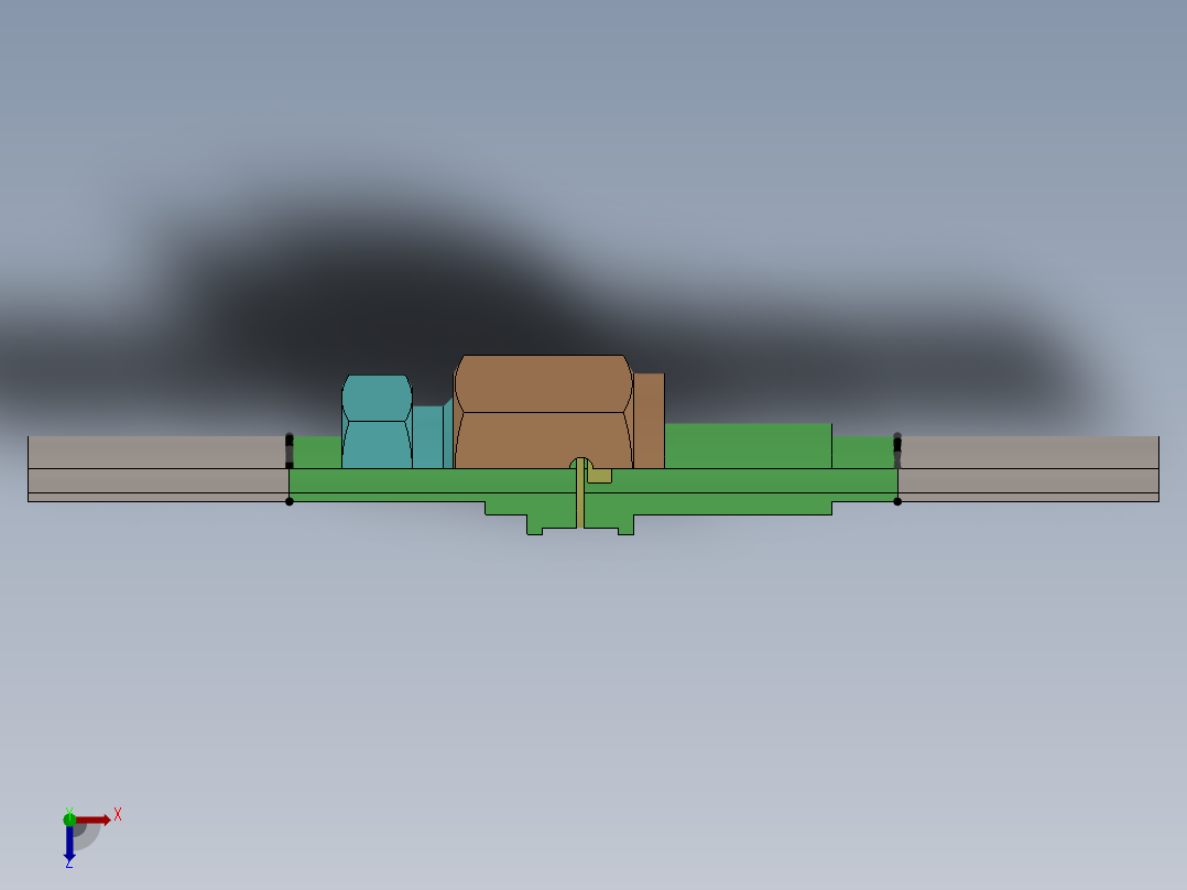 接插件(136)俯视图