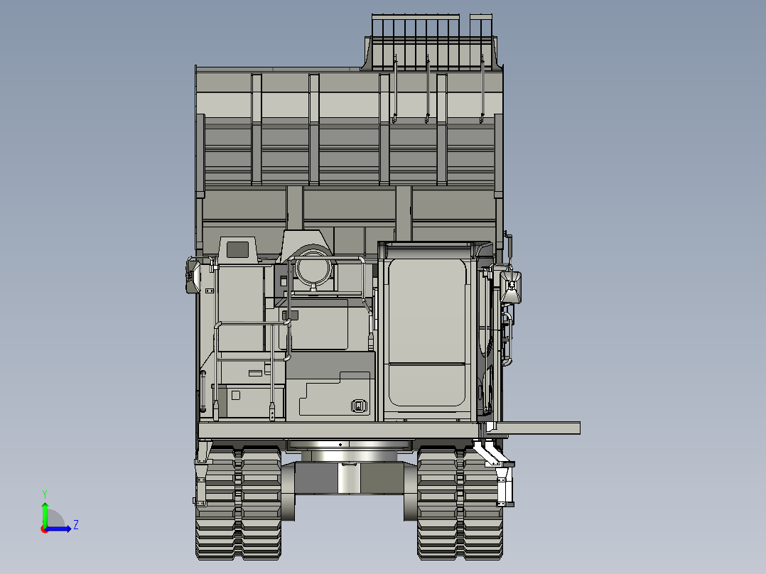 CD110R新型履带自卸运输车左视图