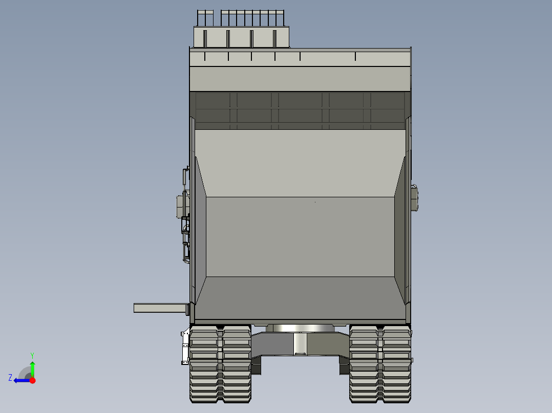 CD110R新型履带自卸运输车右视图