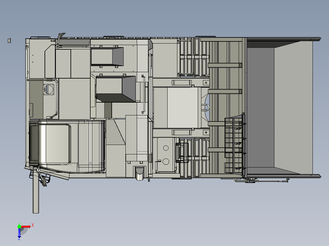 CD110R新型履带自卸运输车俯视图